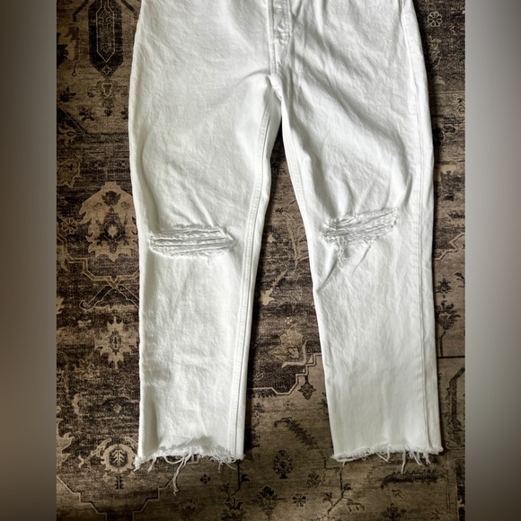 RE/DONE White Straight Leg Jeans - Picture 2 of 6